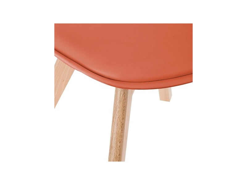 Krzesło Baya terracotta, nogi bukowe - Nordivo