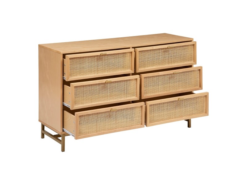Szeroka komoda Rayo rattan - Nordivo