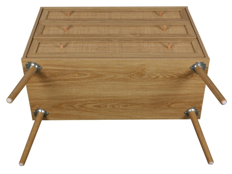 Komoda Ballo 3 szuflady naturalna - Intesi