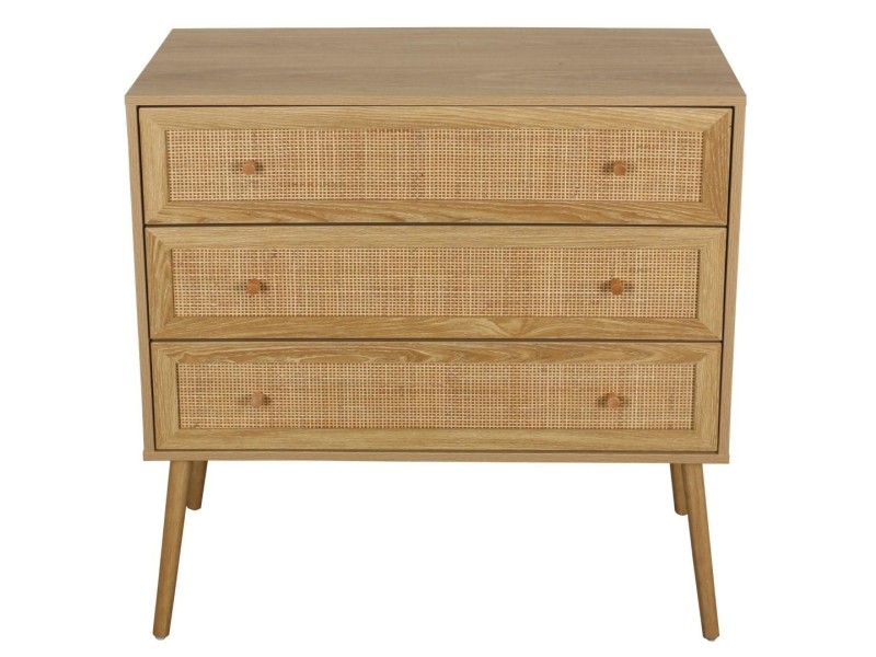 Komoda Ballo 3 szuflady naturalna - Intesi