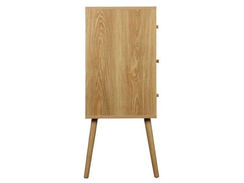 Komoda Ballo 3 szuflady naturalna - Intesi