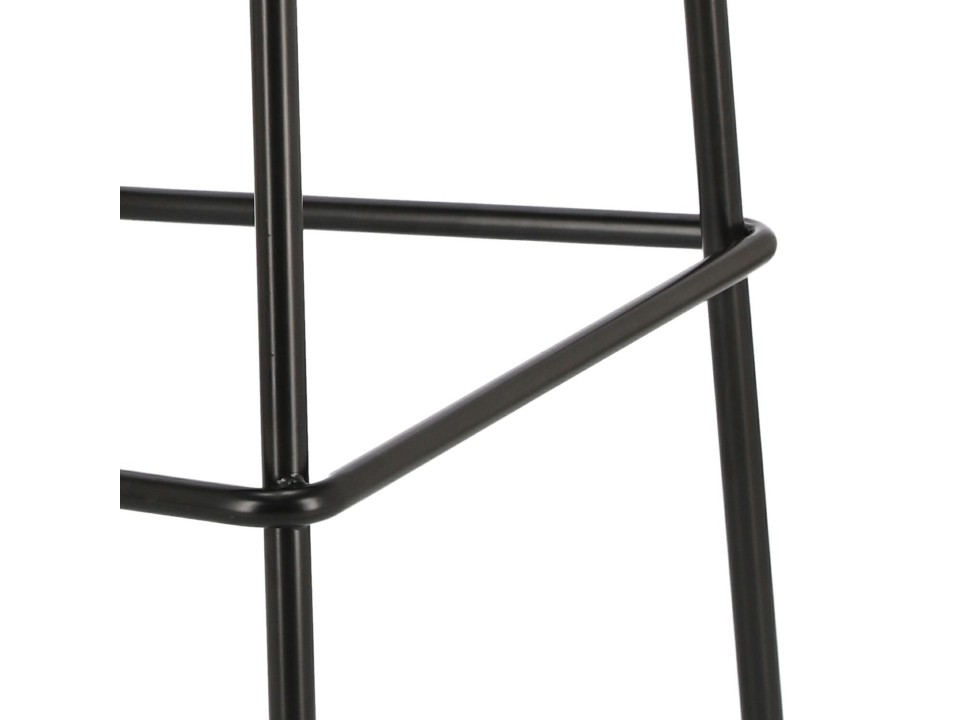 Stołek barowy Grego czarny 75 cm - Intesi