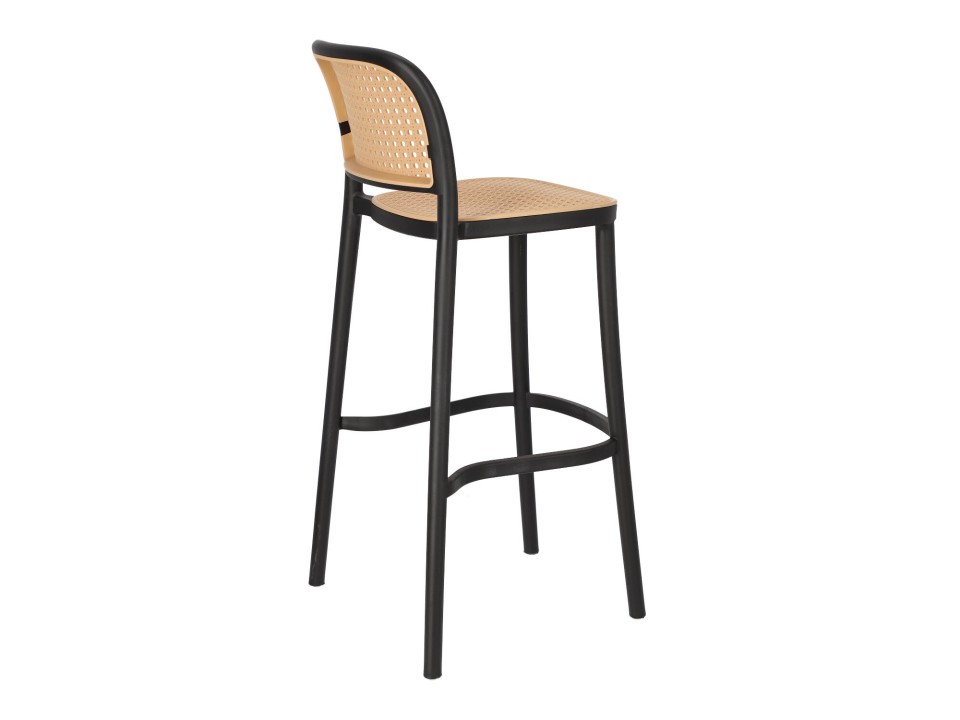 Krzesło barowe Antonio czarne - Intesi
