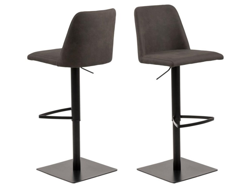 Stołek barowy Avanja Anthracite - ACTONA