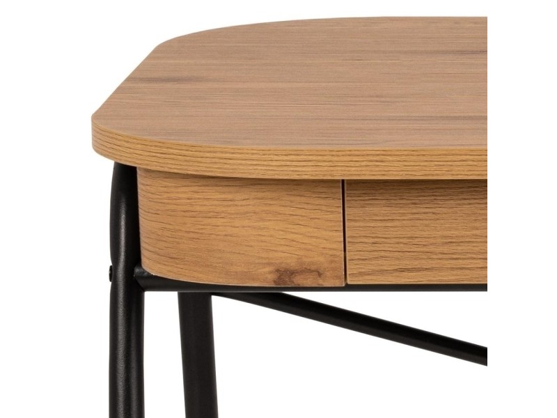 Biurko Blueton dąb/ czarne - ACTONA