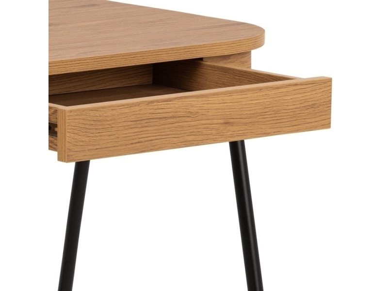 Biurko Blueton dąb/ czarne - ACTONA