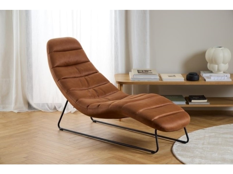 Szezlong Chaplin brązowy Kentucky brandy 9 - ACTONA