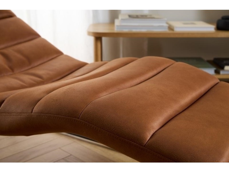 Szezlong Chaplin brązowy Kentucky brandy 9 - ACTONA