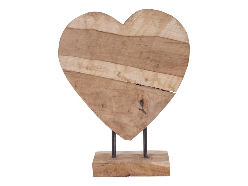 Dekoracja Almada serce drewno tekowe - House Nordic ApS