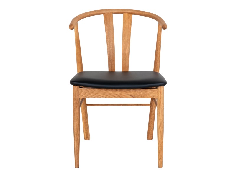 Krzesło Artenara naturalny dąb/ czarne PU - House Nordic ApS