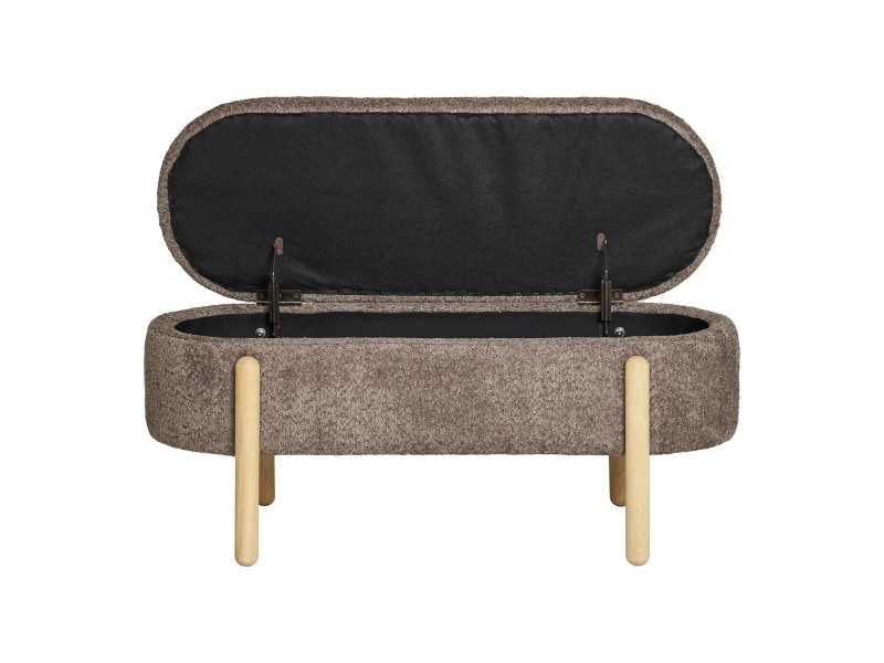 Ławka Branca ze schowkiem brązowa/ naturalna - House Nordic ApS