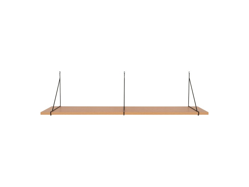 Półka Chiba 120cm naturalna/ czarna - House Nordic ApS