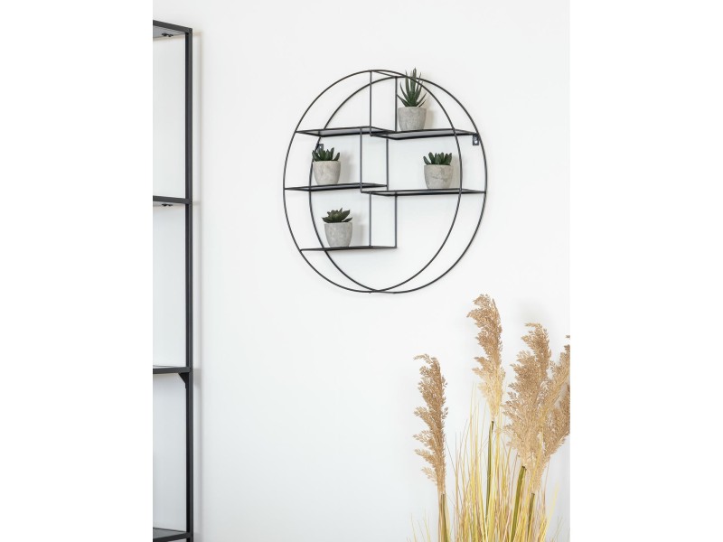 Półka ścienna Genk czarna - House Nordic ApS