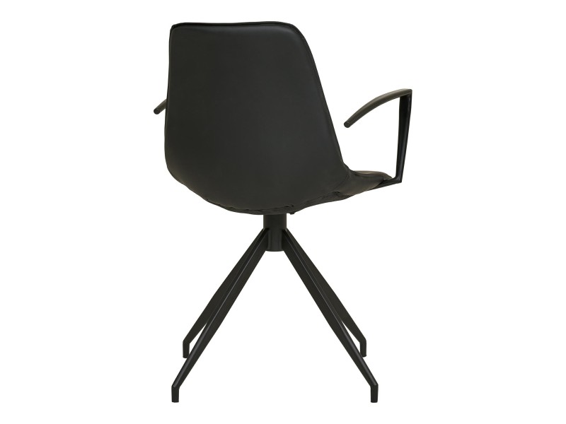 Krzesło Monaco Arm obrotowe czarne PU/ czarne - House Nordic ApS