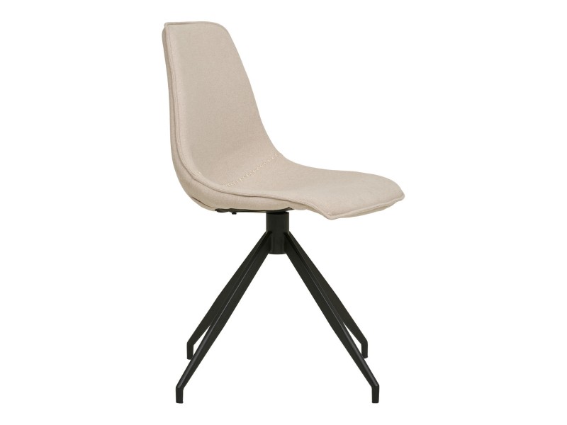 Krzesło Monaco obrotowe beżowe/ czarne - House Nordic ApS