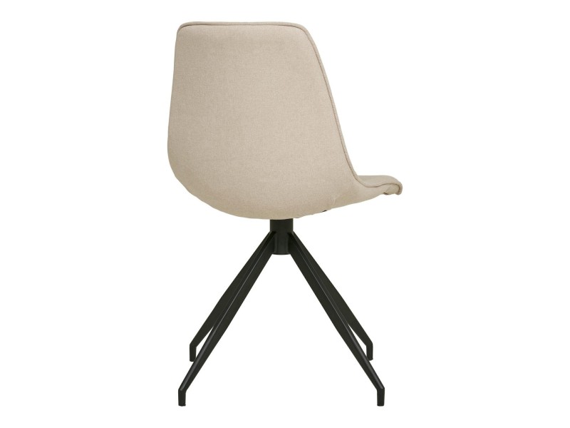 Krzesło Monaco obrotowe beżowe/ czarne - House Nordic ApS