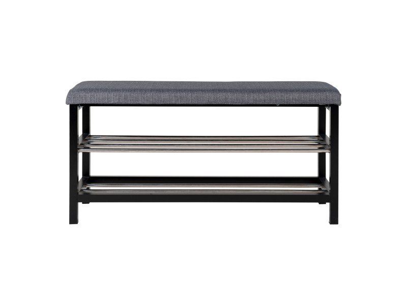 Ławka Padova szara/czarna - House Nordic ApS