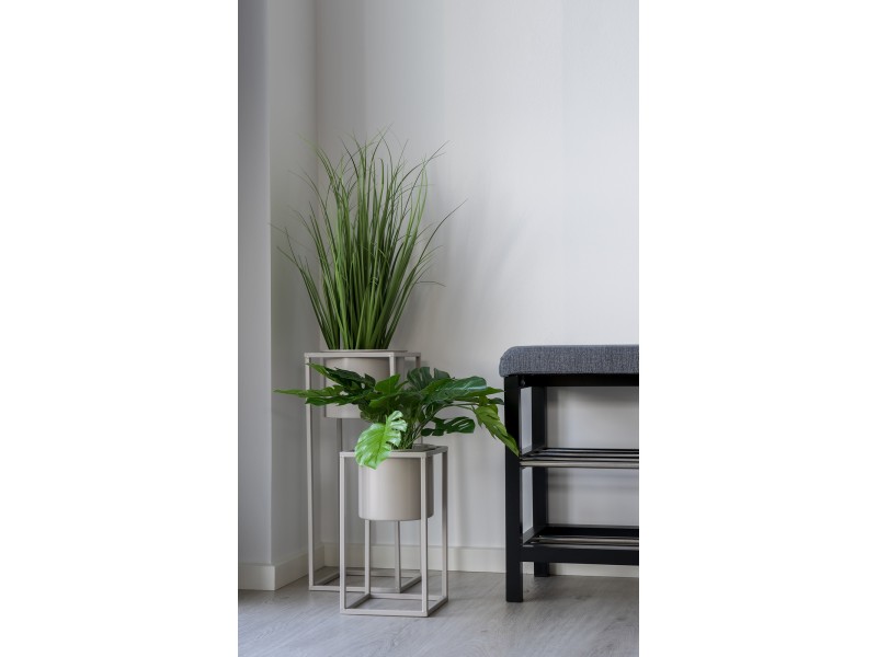 Ławka Padova szara/czarna - House Nordic ApS