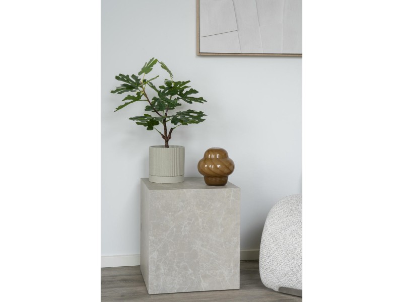 Stolik kawowy Prague 40x40cm szary marmur - House Nordic ApS