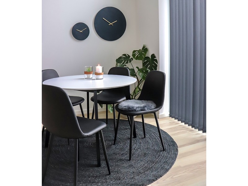 Krzesło Stockholm czarne PU/ czarne - House Nordic ApS