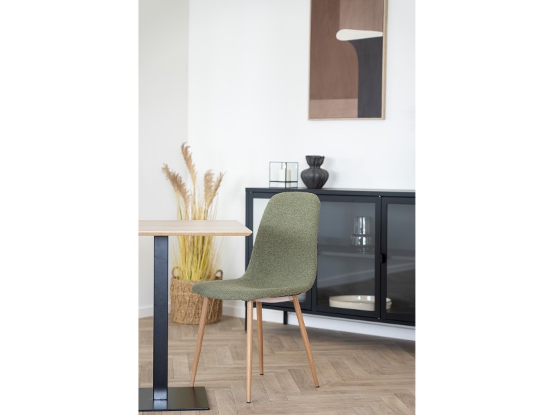 Krzesło Stockholm boucle zielone/ naturalne - House Nordic ApS