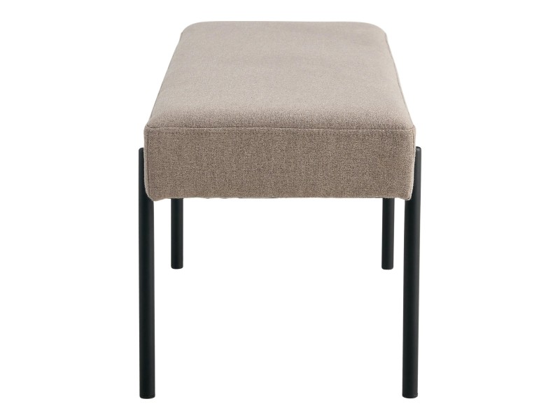 Ławka Swindon beżowa ciemna/czarna - House Nordic ApS