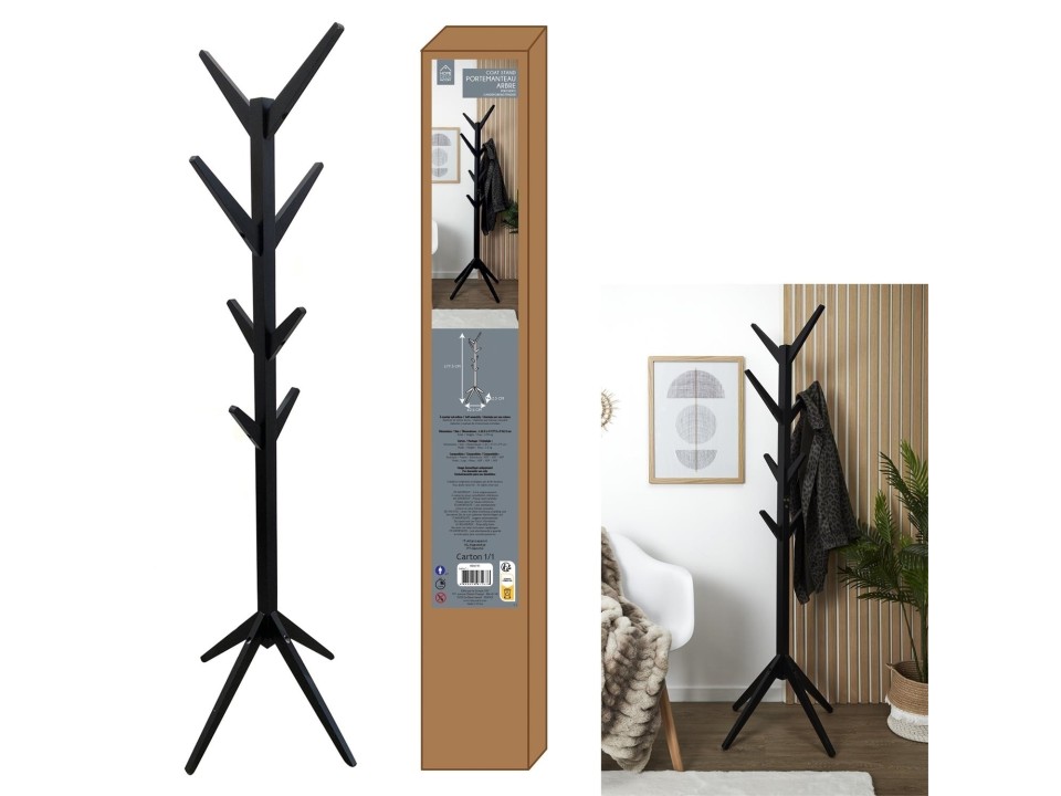 Wieszak na ubrania Tree czarny - Intesi