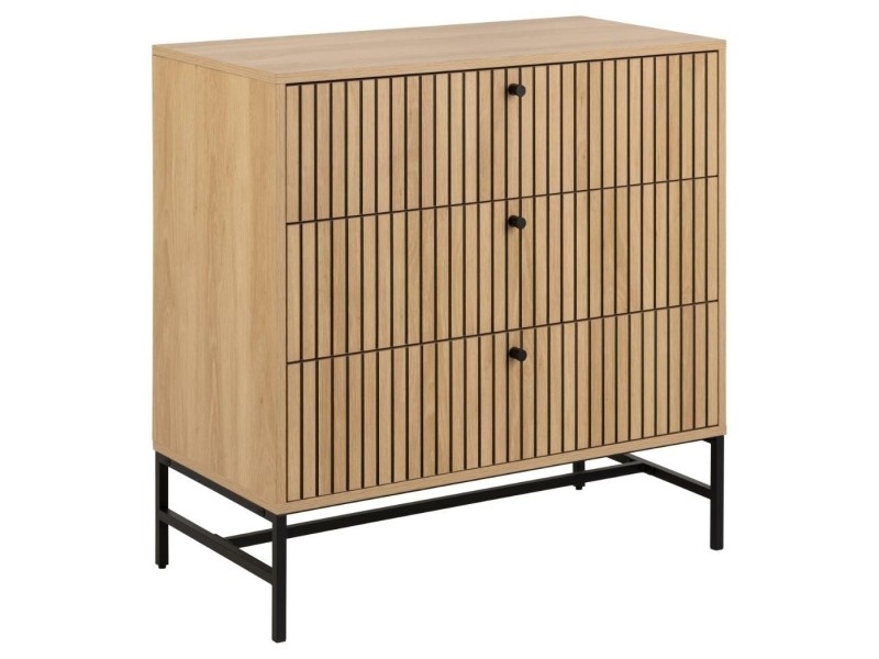 Komoda Albany 3 szuflady dąb naturalny - ACTONA