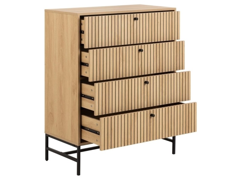 Komoda Albany 4 szuflady dąb naturalny - ACTONA