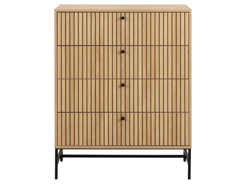 Komoda Albany 4 szuflady dąb naturalny - ACTONA