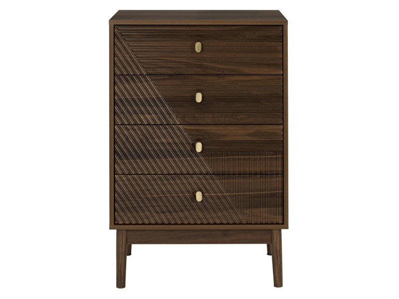 Komoda Tiffany z 4 szufladami orzech - Intesi