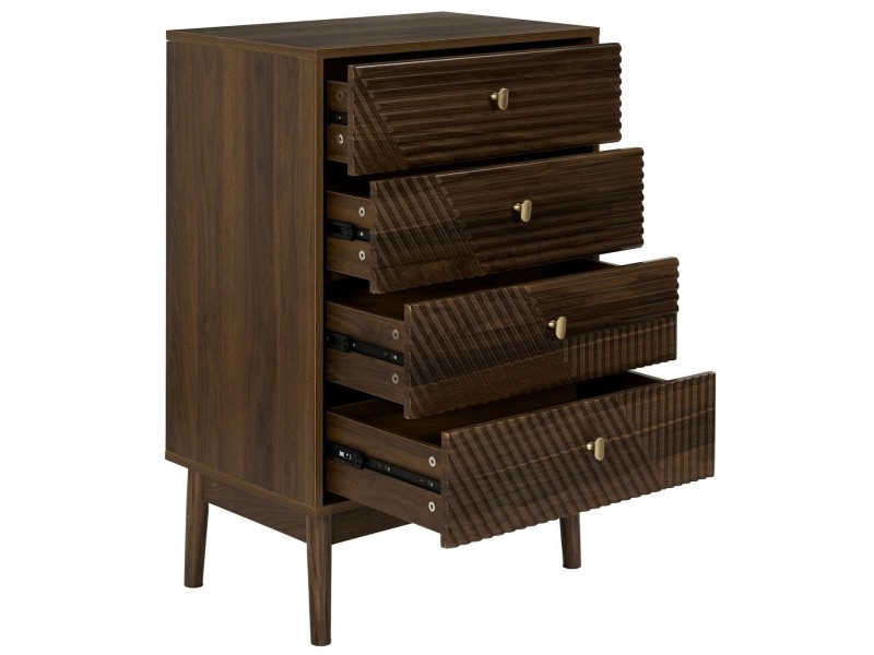 Komoda Tiffany z 4 szufladami orzech - Intesi
