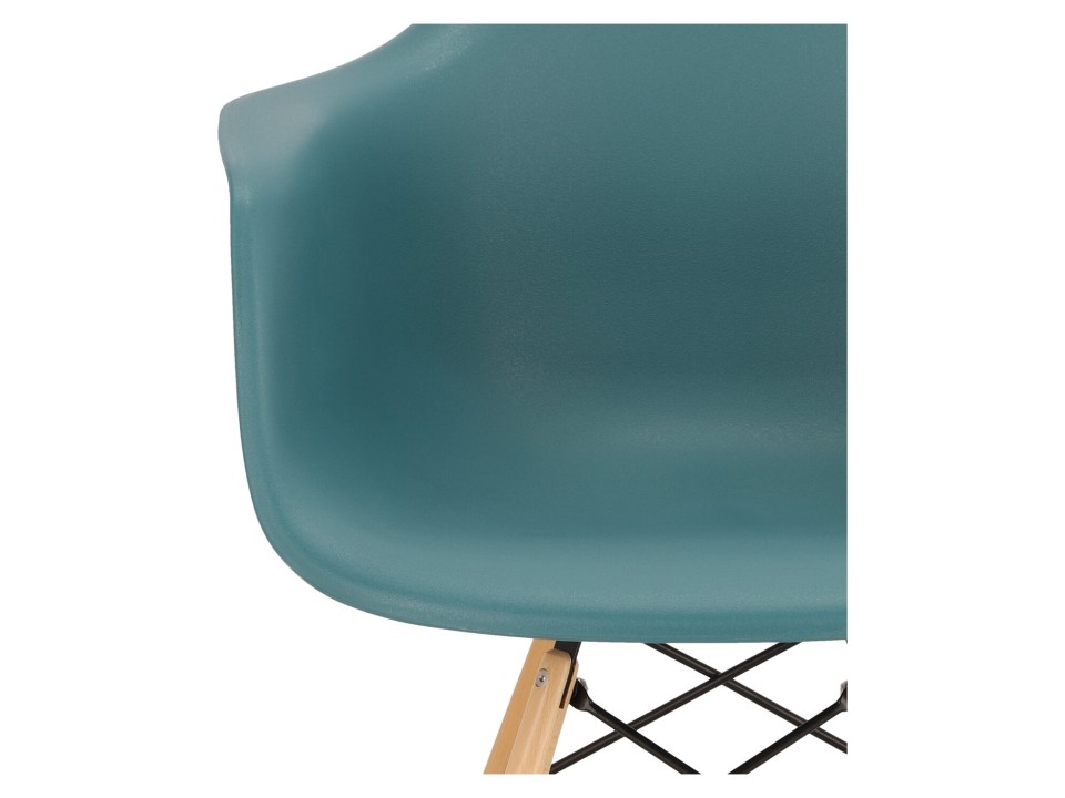Krzesło P018W PP navy green drewniane nogi - d2design