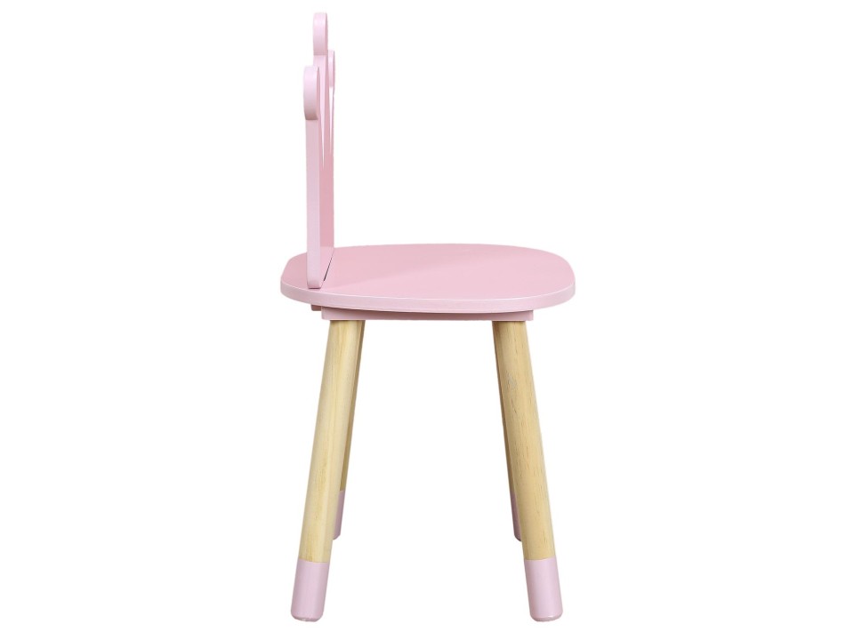 Krzesło dziecięce Puppe różowe - Intesi