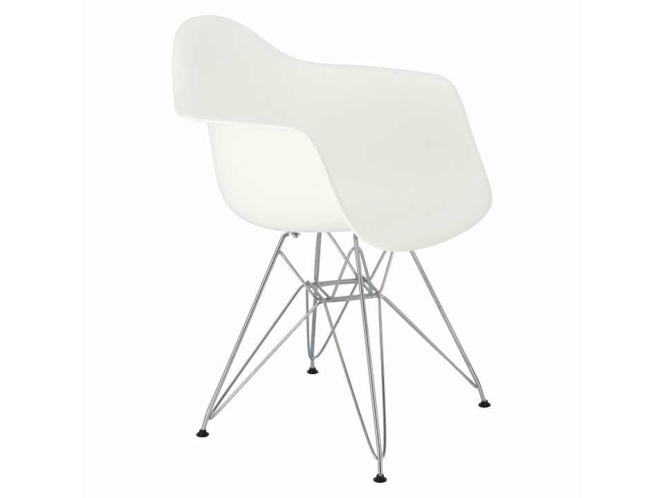 Krzesło P018 PP białe, chrom nogi HF - d2design