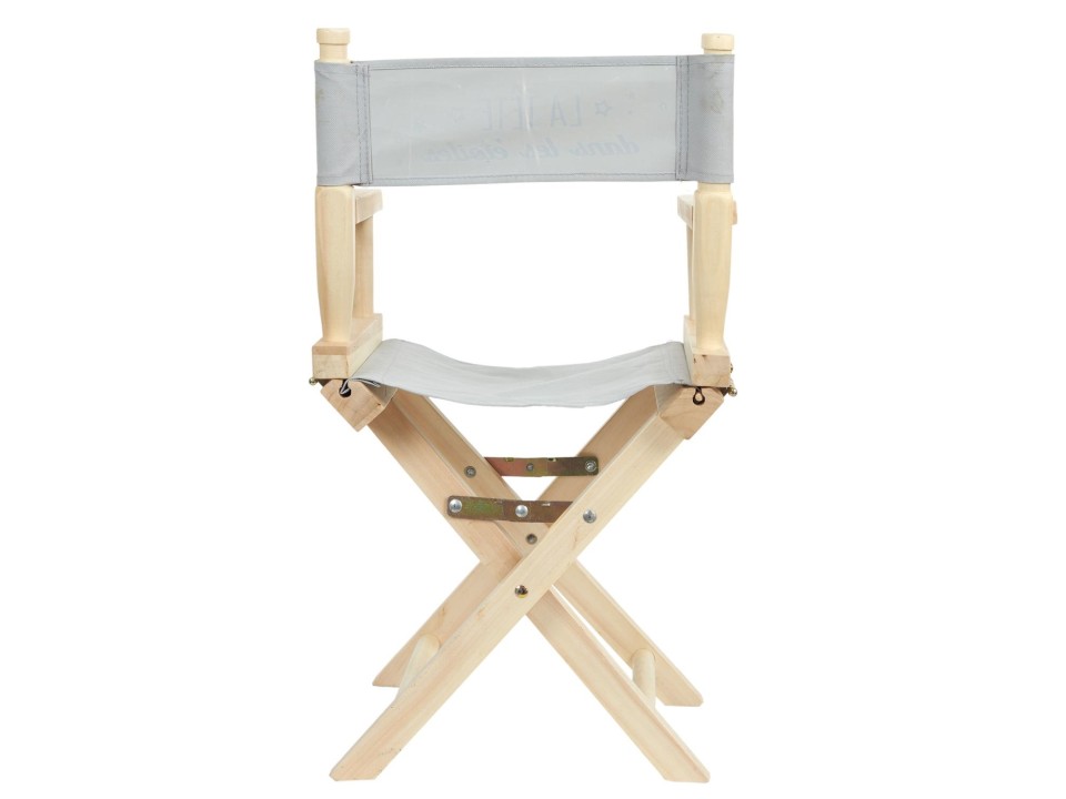 Krzesło dziecięce reżyserskie szare składane - Intesi