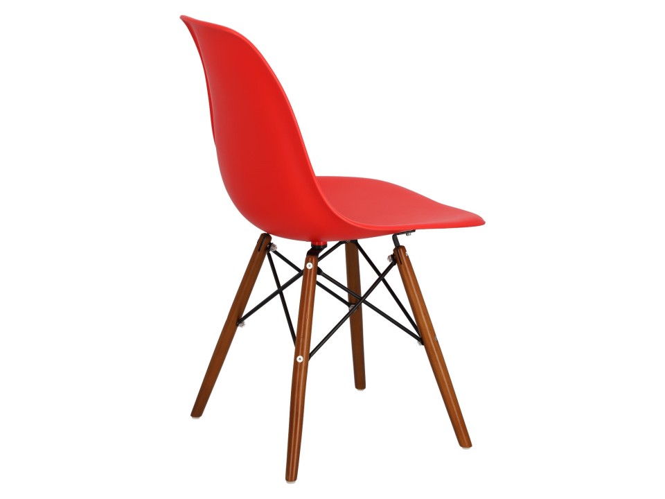 Krzesło P016W PP czerwone/dark - d2design
