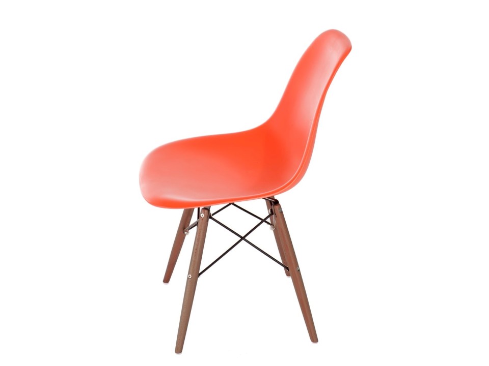 Krzesło P016W PP pomarańcz/dark - d2design