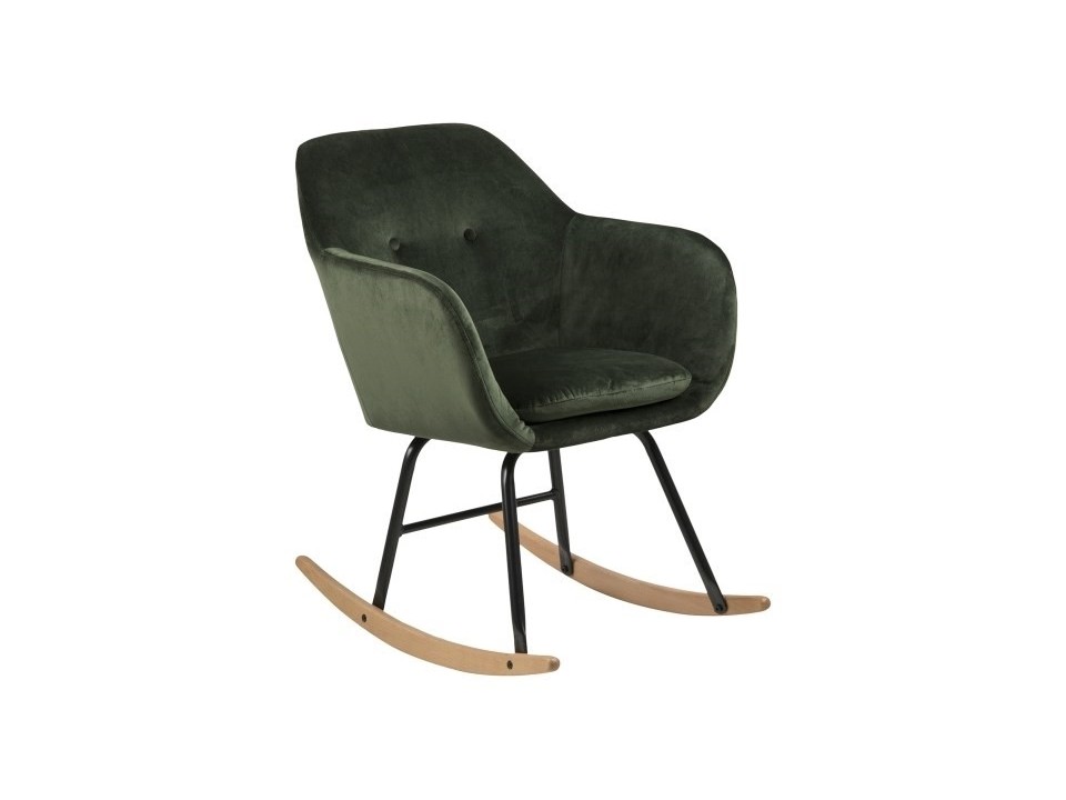 Krzesło bujane Emilia VIC forest green - ACTONA