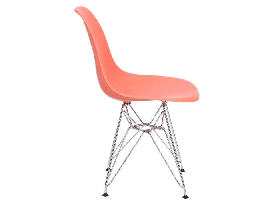 Krzesło P016 PP dark peach, chromowane nogi - d2design