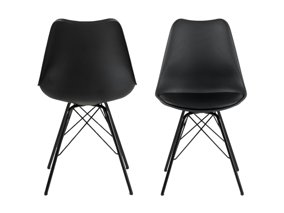 Krzesło Eris PP czarne/czarne - ACTONA