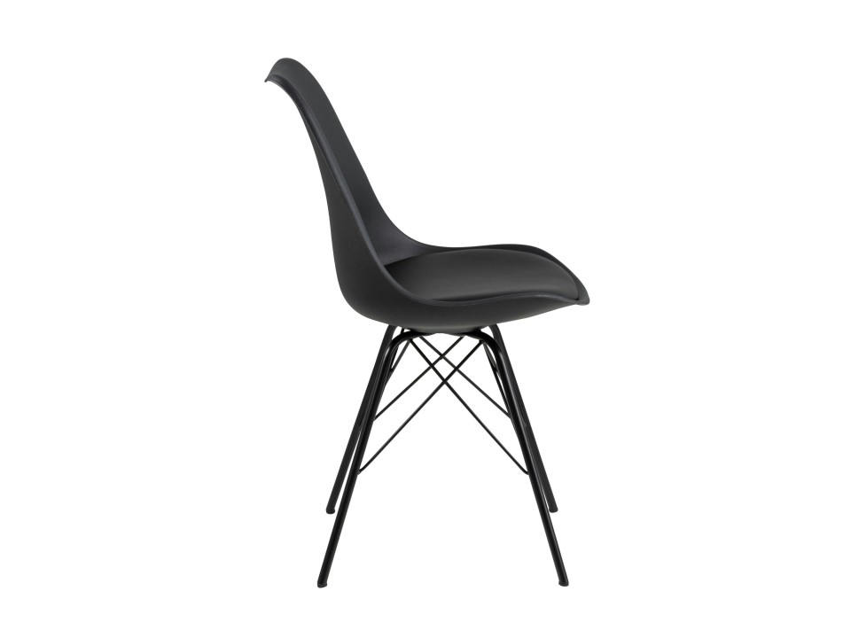 Krzesło Eris PP czarne/czarne - ACTONA