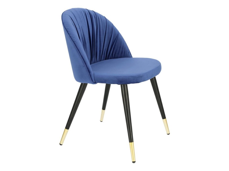 Krzesło Kotte Velvet niebieskie - Intesi