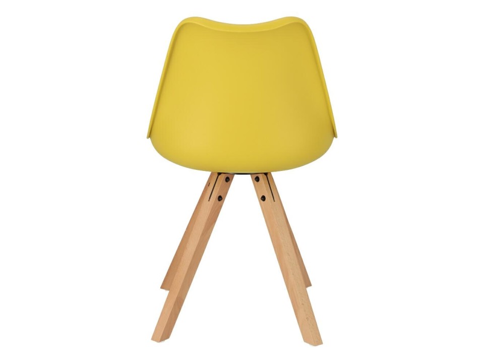 Krzesło Norden Star Square PP żółte 1610 - Intesi