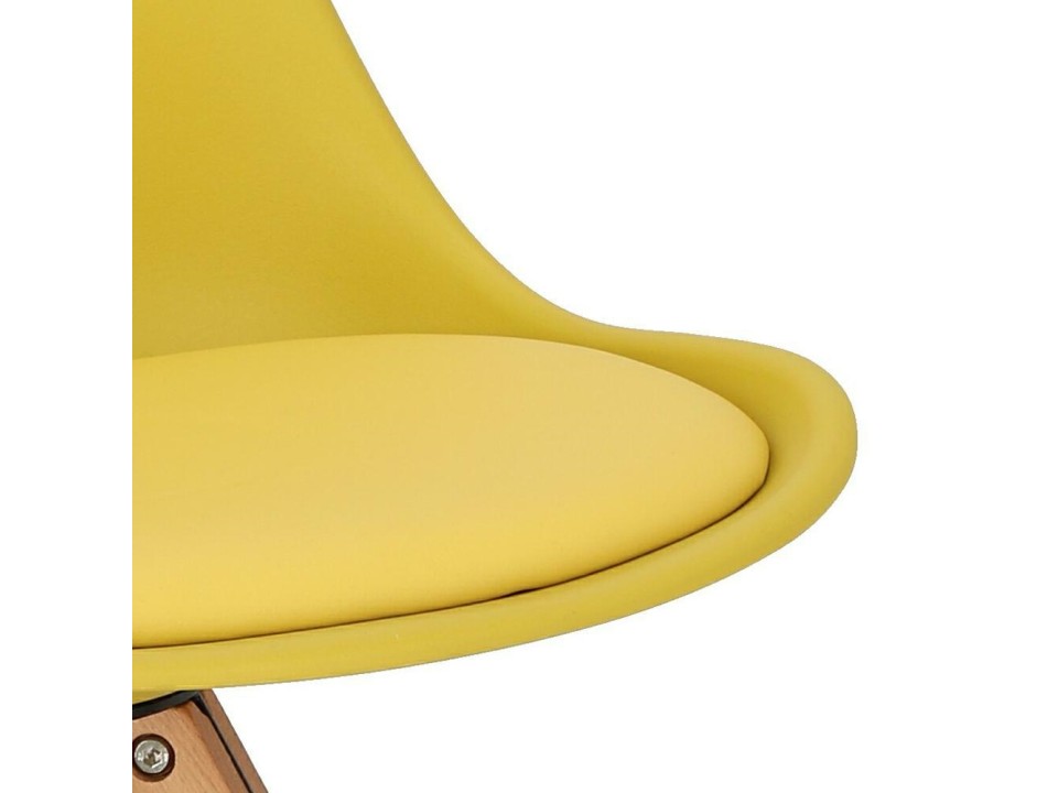 Krzesło Norden Star Square PP żółte 1610 - Intesi