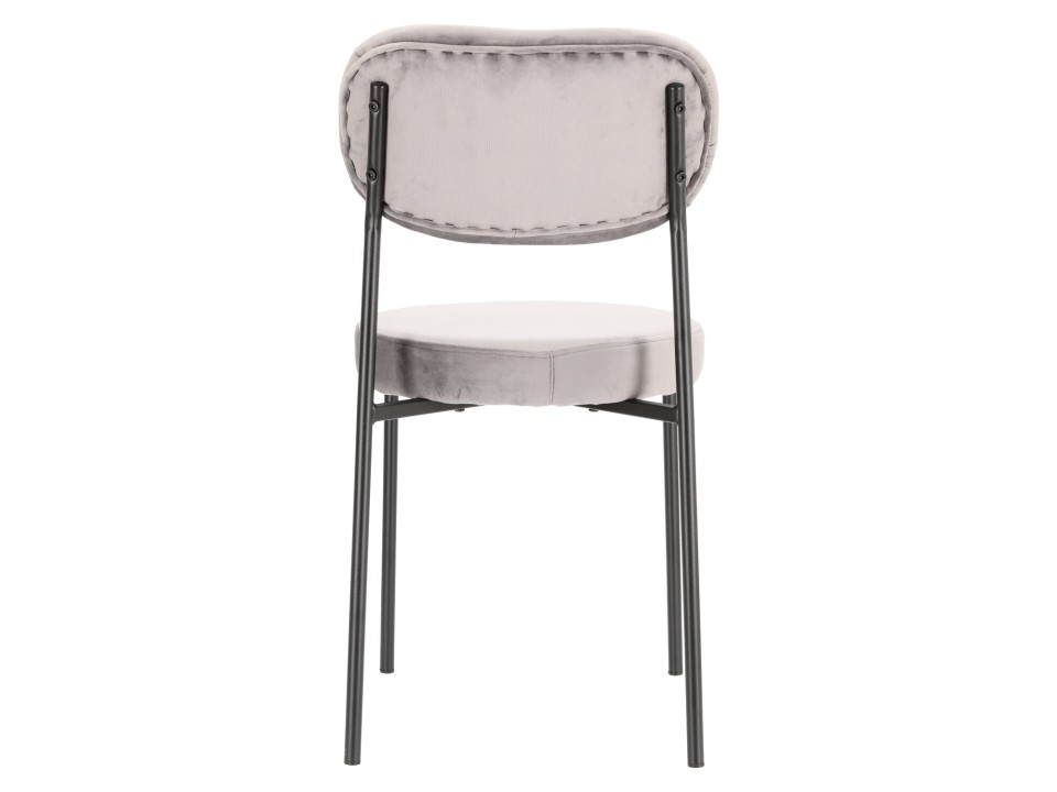 Krzesło Camile Velvet szare - Intesi