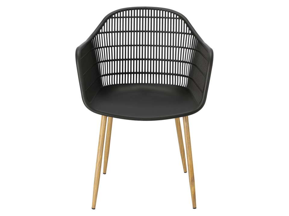 Krzesło Becker czarne/naturalne - Simplet