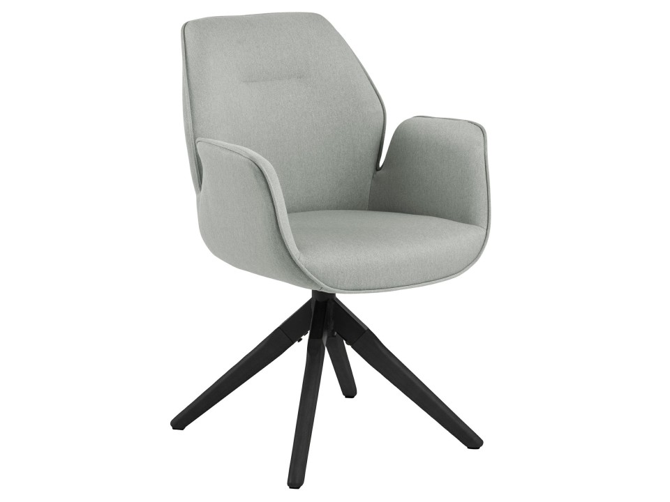 Krzesło obrotowe Aura light grey /black auto return - ACTONA
