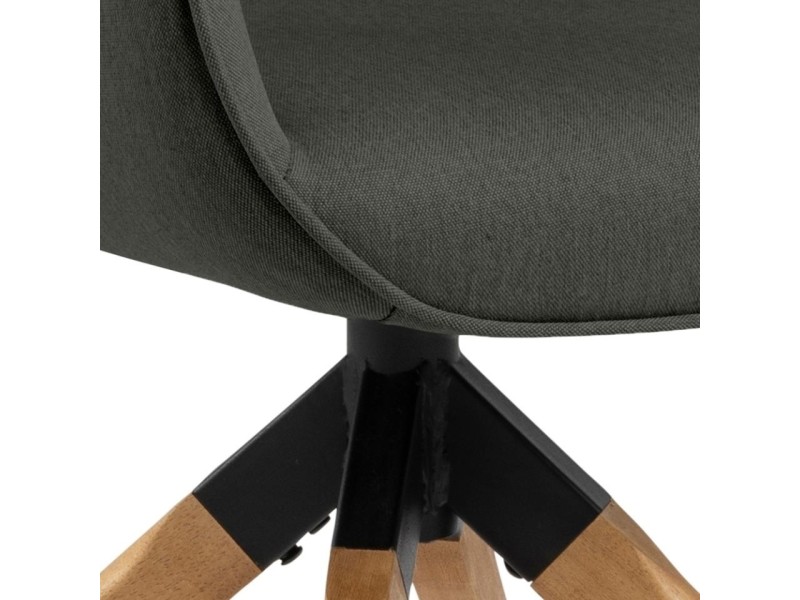 Krzesło obrotowe Aura dark grey auto re turn - ACTONA