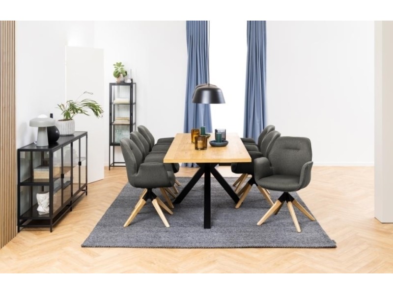 Krzesło obrotowe Aura dark grey auto re turn - ACTONA